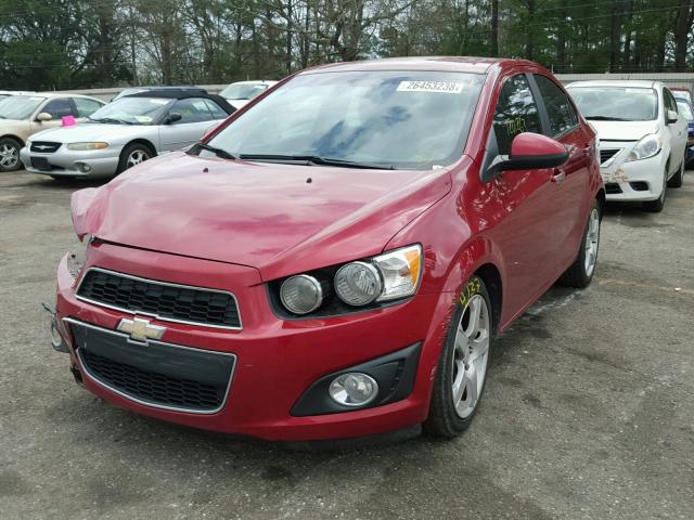 1G1JE5SHXC4126507 - 2012 CHEVROLET SONIC LTZ RED photo 2