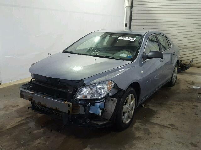 1G1ZG57B984224839 - 2008 CHEVROLET MALIBU LS BLUE photo 2