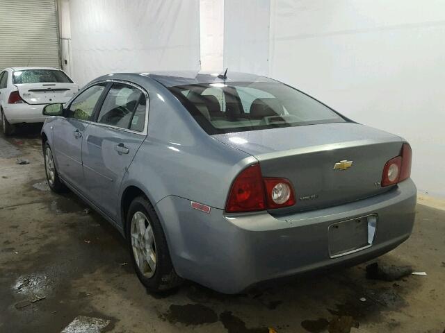 1G1ZG57B984224839 - 2008 CHEVROLET MALIBU LS BLUE photo 3