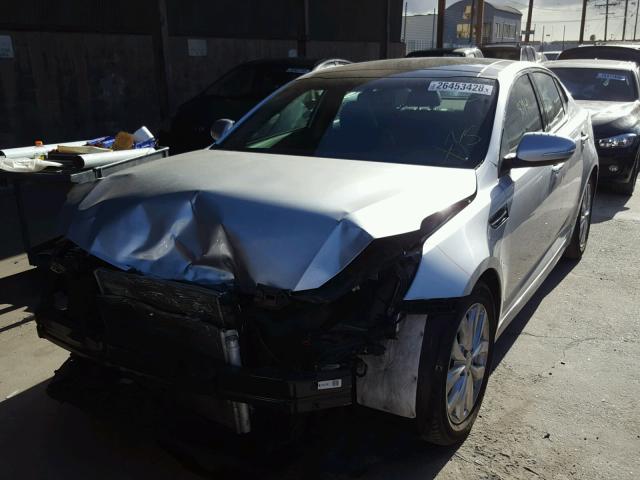 5XXGN4A76FG516258 - 2015 KIA OPTIMA EX GRAY photo 2