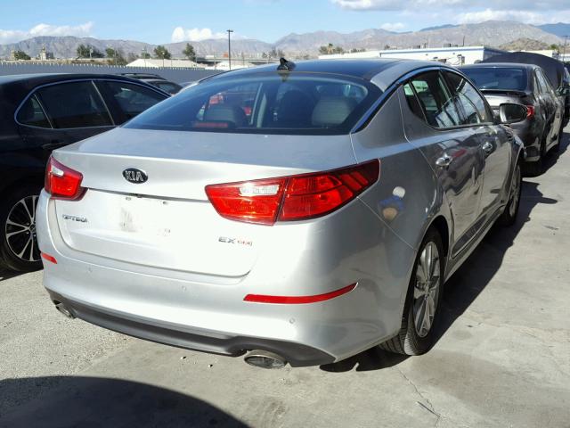 5XXGN4A76FG516258 - 2015 KIA OPTIMA EX GRAY photo 4