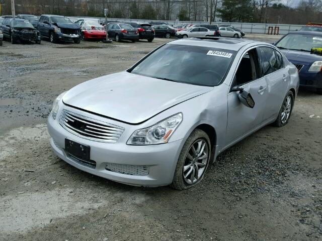 JNKBV61F98M264403 - 2008 INFINITI G35 AWD SILVER photo 2