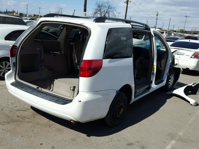 5TDZA23C24S006858 - 2004 TOYOTA SIENNA CE WHITE photo 4