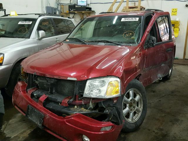 1GKDT13S932352941 - 2003 GMC ENVOY BURGUNDY photo 2