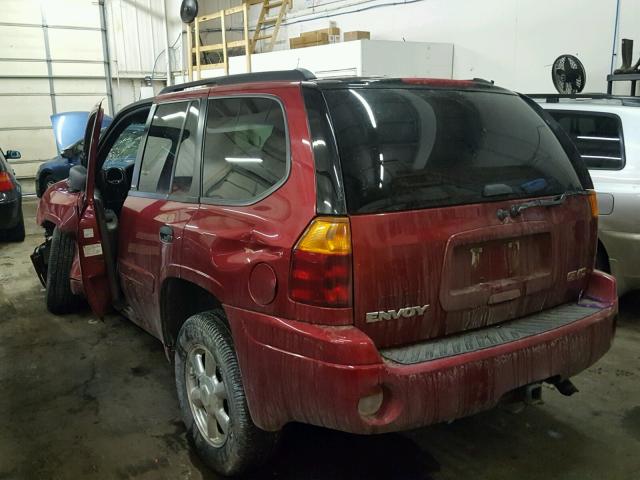 1GKDT13S932352941 - 2003 GMC ENVOY BURGUNDY photo 3