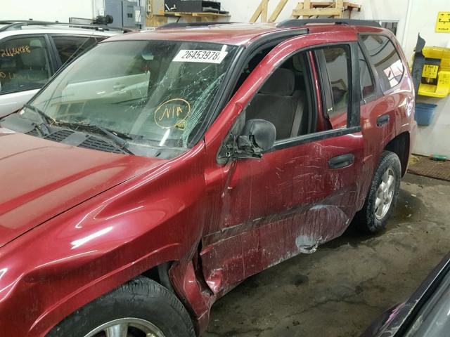 1GKDT13S932352941 - 2003 GMC ENVOY BURGUNDY photo 9