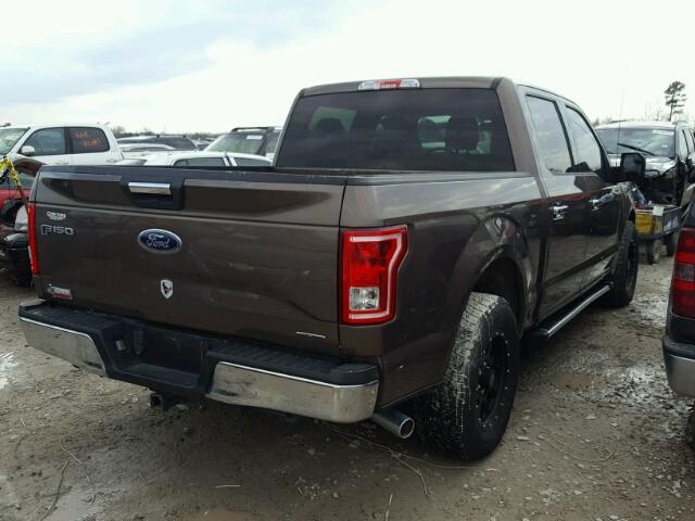 1FTEW1CF6GKE01626 - 2016 FORD F150 SUPER BROWN photo 4