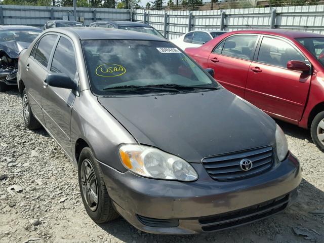 1NXBR32EX3Z076665 - 2003 TOYOTA COROLLA GRAY photo 1