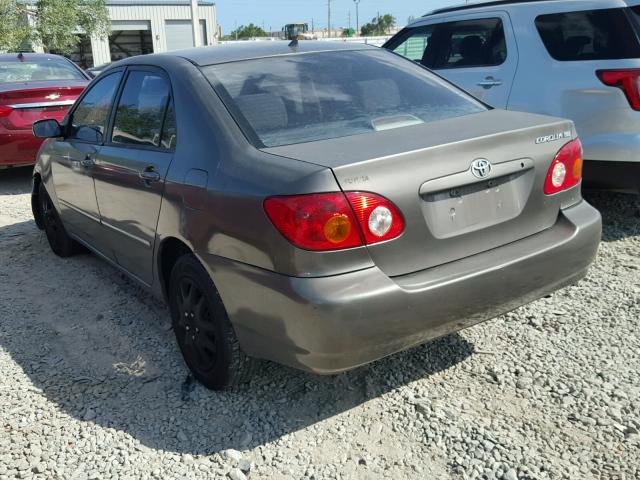 1NXBR32EX3Z076665 - 2003 TOYOTA COROLLA GRAY photo 3