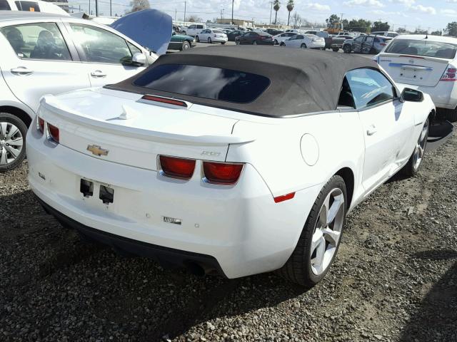 2G1FK3DJ7D9235119 - 2013 CHEVROLET CAMARO 2SS WHITE photo 4