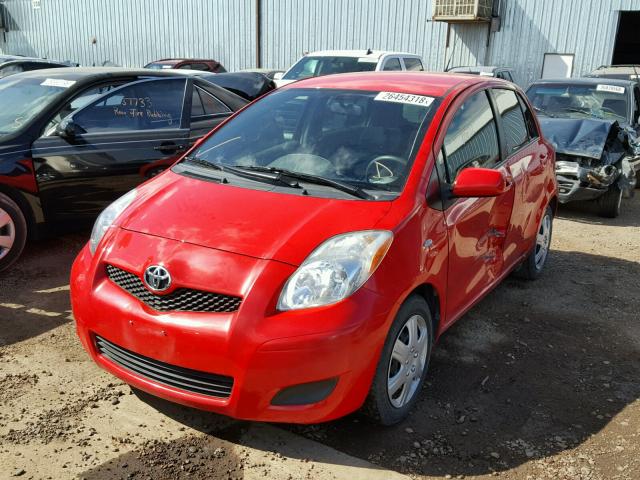 JTDKT903095227249 - 2009 TOYOTA YARIS RED photo 2