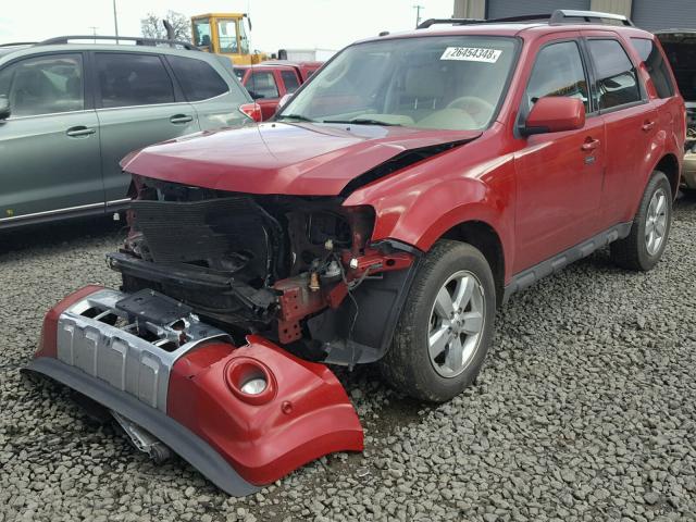 1FMCU0EG9AKA13340 - 2010 FORD ESCAPE LIM RED photo 2