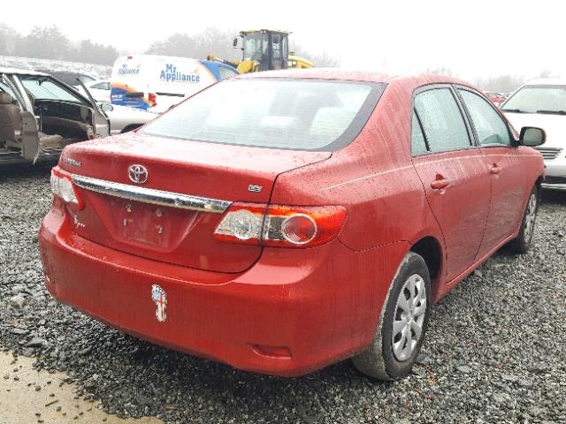 2T1BU4EE3BC710771 - 2011 TOYOTA COROLLA BA BURGUNDY photo 4