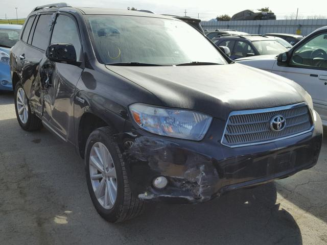 JTEEW44A092028814 - 2009 TOYOTA HIGHLANDER BLACK photo 1