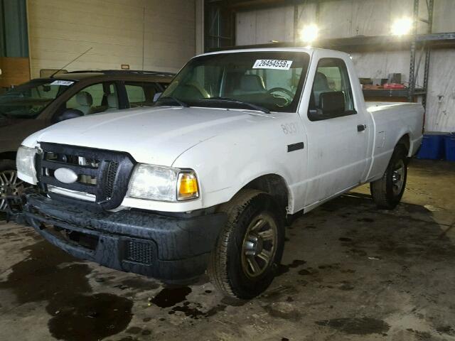 1FTYR10D37PA78808 - 2007 FORD RANGER WHITE photo 2