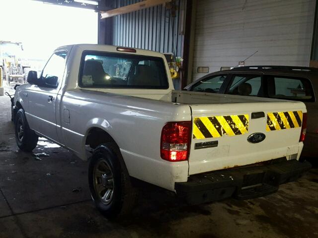 1FTYR10D37PA78808 - 2007 FORD RANGER WHITE photo 3