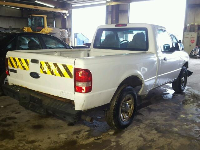 1FTYR10D37PA78808 - 2007 FORD RANGER WHITE photo 4