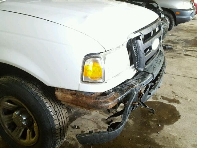 1FTYR10D37PA78808 - 2007 FORD RANGER WHITE photo 9