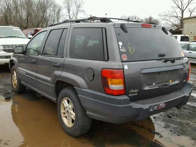 1J4GW48NX3C596946 - 2003 JEEP GRAND CHER GRAY photo 3