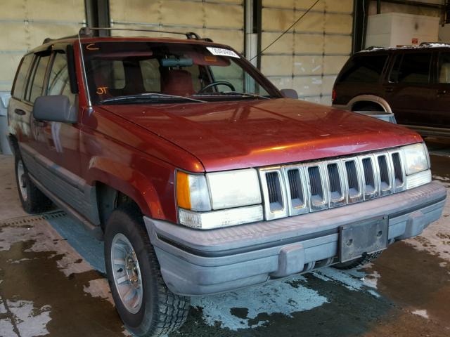 1J4GZ58S3PC118506 - 1993 JEEP GRAND CHER RED photo 1