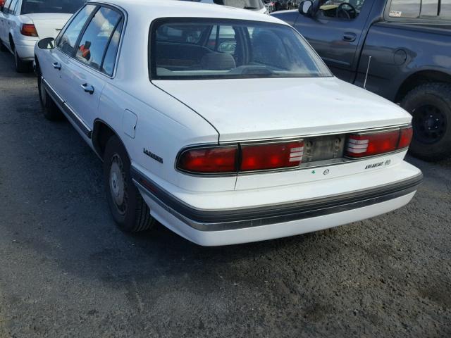 1G4HP52L2SH536287 - 1995 BUICK LESABRE CU WHITE photo 3