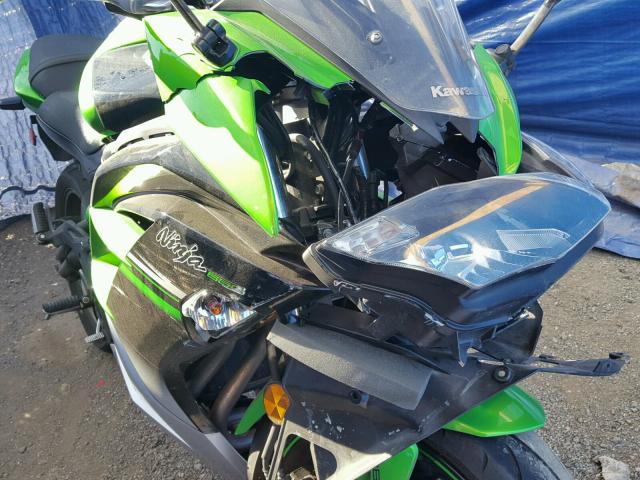 JKAEXEF15GDA27855 - 2016 KAWASAKI EX650 F GREEN photo 9