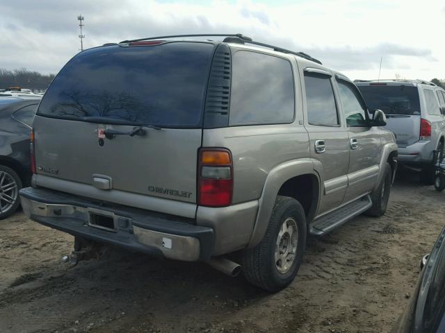 1GNEK13Z62J230260 - 2002 CHEVROLET TAHOE K150 BEIGE photo 4