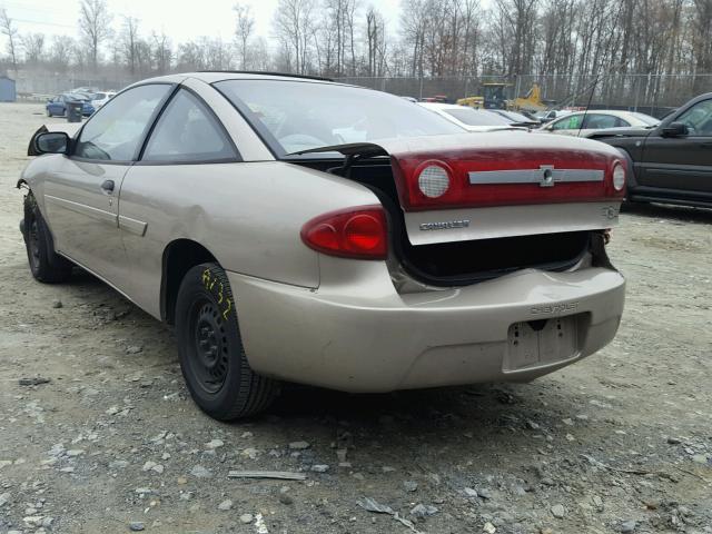 1G1JC12F237216942 - 2003 CHEVROLET CAVALIER GOLD photo 3