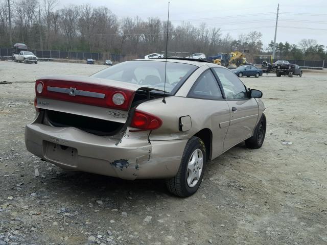 1G1JC12F237216942 - 2003 CHEVROLET CAVALIER GOLD photo 4