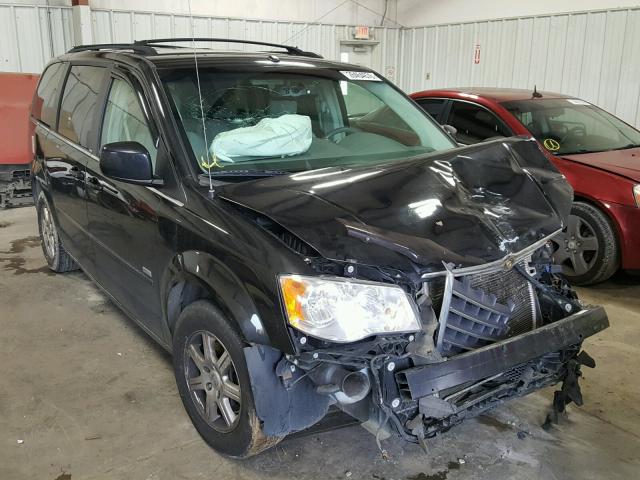 2A8HR54P68R723357 - 2008 CHRYSLER TOWN & COU BLACK photo 1