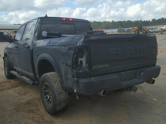 1C6RR7YT8GS255330 - 2016 RAM 1500 REBEL შავი ფოტო 3