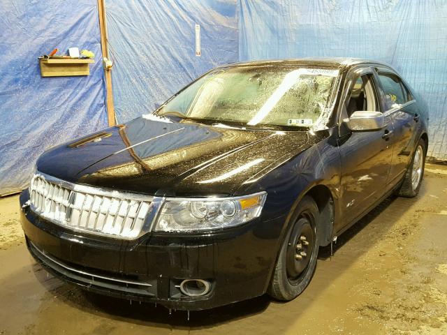 3LNHM26T08R657652 - 2008 LINCOLN MKZ BLACK photo 2