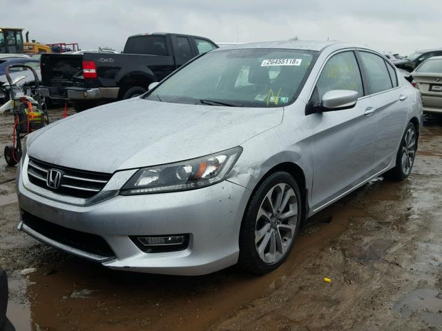 1HGCR2F59DA134427 - 2013 HONDA ACCORD SPO SILVER photo 2