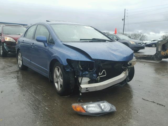 1HGFA16887L067174 - 2007 HONDA CIVIC EX BLUE photo 1