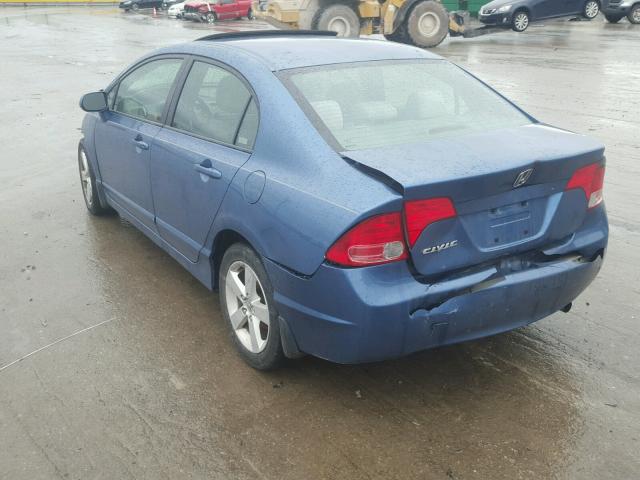 1HGFA16887L067174 - 2007 HONDA CIVIC EX ლურჯი ფოტო 3