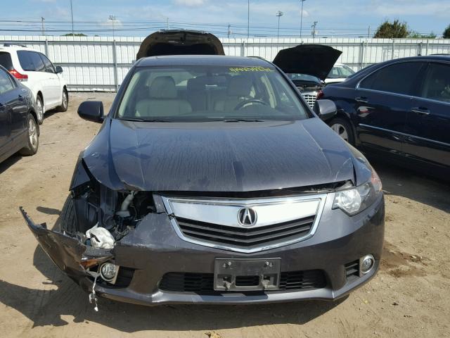 JH4CU2F64EC004839 - 2014 ACURA TSX TECH GRAY photo 9