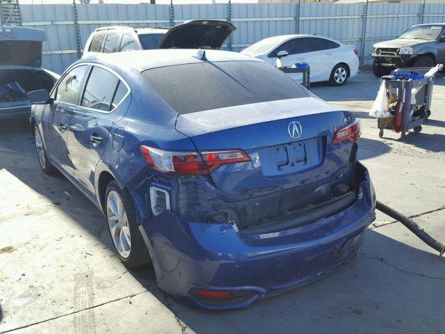 19UDE2F32HA003229 - 2017 ACURA ILX BASE BLUE photo 3