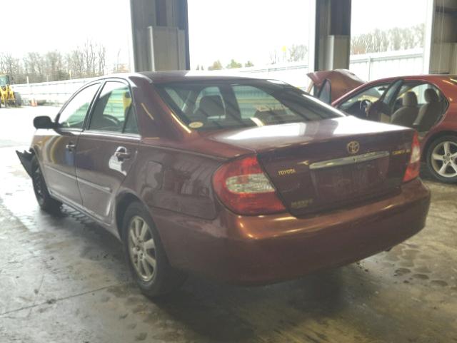 4T1BE32KX4U335626 - 2004 TOYOTA CAMRY LE BURGUNDY photo 3