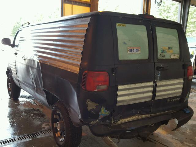 2B7JB21Y0YK137240 - 2000 DODGE RAM VAN B2 BLACK photo 3