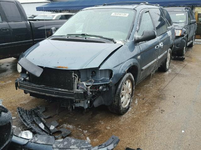 2A4GP54L96R688309 - 2006 CHRYSLER TOWN & COU BLUE photo 2