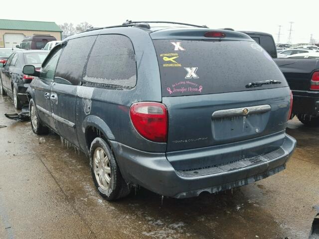 2A4GP54L96R688309 - 2006 CHRYSLER TOWN & COU BLUE photo 3