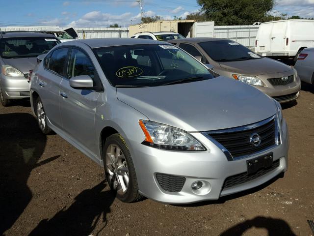 3N1AB7AP0EY241379 - 2014 NISSAN SENTRA S SILVER photo 1