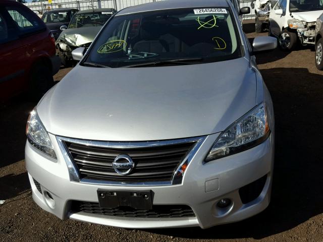 3N1AB7AP0EY241379 - 2014 NISSAN SENTRA S SILVER photo 9