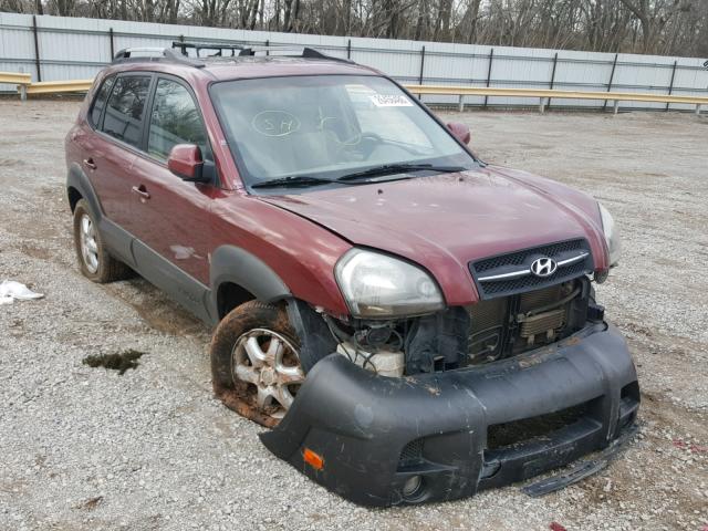 KM8JN12D05U124731 - 2005 HYUNDAI TUCSON GLS RED photo 1