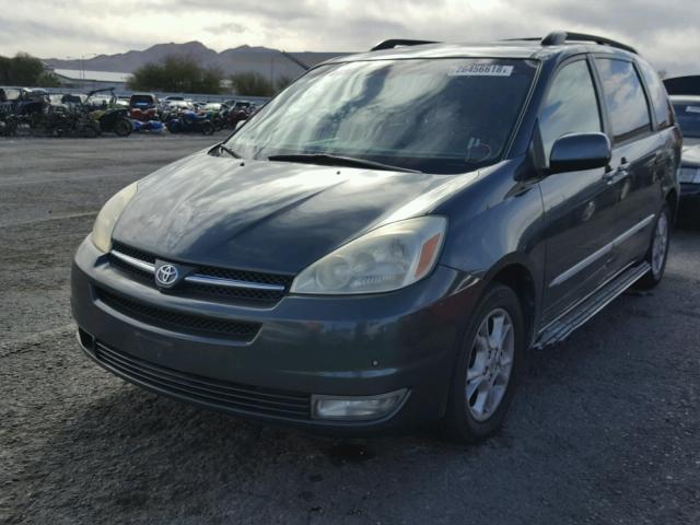 5TDZA22C54S087954 - 2004 TOYOTA SIENNA XLE GREEN photo 2