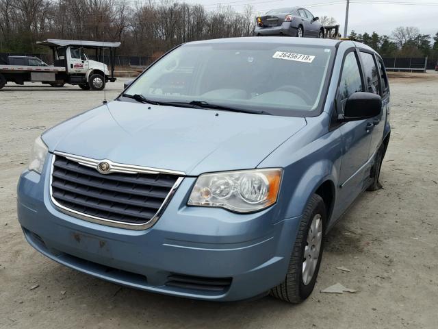 2A8HR44H58R605027 - 2008 CHRYSLER TOWN & COU BLUE photo 2