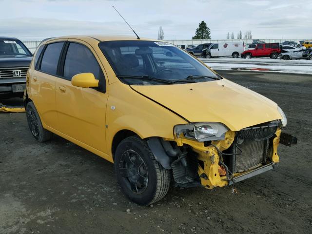 KL1TD66607B708562 - 2007 CHEVROLET AVEO BASE Sarı fotoğraf 1