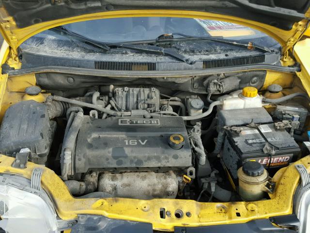 KL1TD66607B708562 - 2007 CHEVROLET AVEO BASE Sarı fotoğraf 7