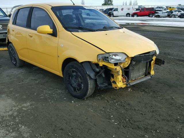 KL1TD66607B708562 - 2007 CHEVROLET AVEO BASE Sarı fotoğraf 9