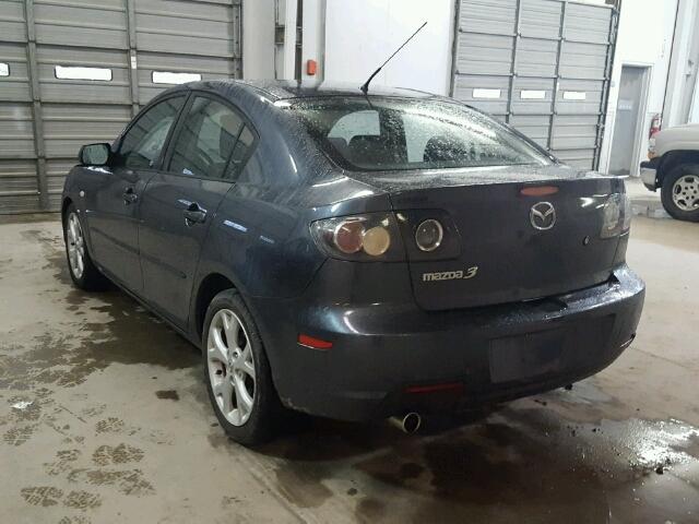 JM1BK32G391229634 - 2009 MAZDA 3 I GRAY photo 3